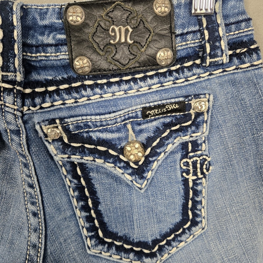 Miss Me Capri Jeans Womens 25 (26x24)‎ Bling - Picture 4 of 12